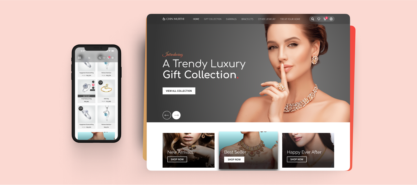 Jewellery Website design 2